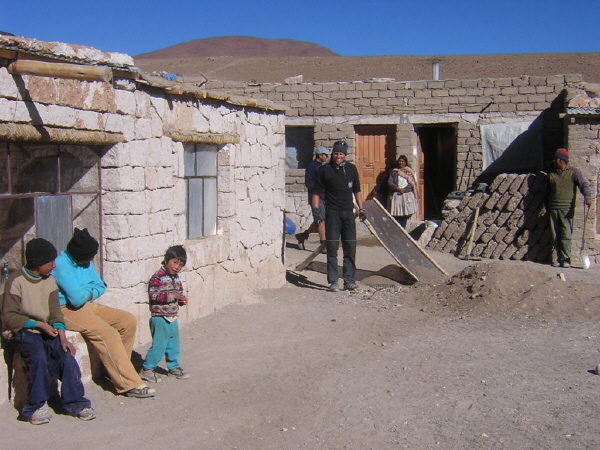 Familienleben der laguna colorado