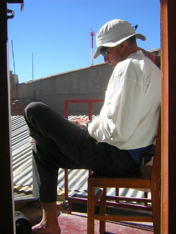 relaxen  nach fast 3000 hoehenmetern 415km auf  kaum zumutbaren strassen